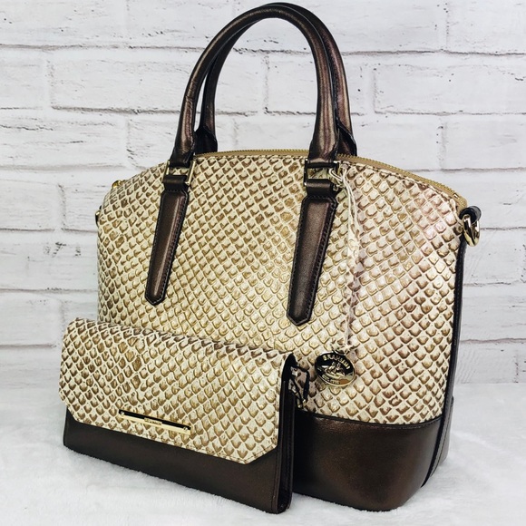 2PCS Brahmin Duxbury Satchel Wallet Set - Picture 2 of 8